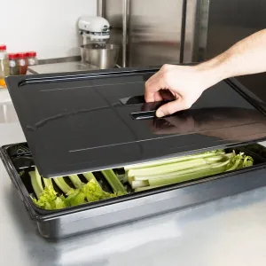 Крышка для гастроемкости GN1/1 с ручкой поликарбонат черный Cambro 10CWCH-110