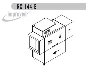 Конвейерные посудомоечные машины МАШИНА ПОСУДОМОЕЧНАЯ DIHR RX 144 E SX+DDE+HR10+DR64/ДЕЛЕНИЕ 2 ЧАСТИ