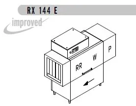 Конвейерные посудомоечные машины МАШИНА ПОСУДОМОЕЧНАЯ DIHR RX 144 E SX+DDE+HR10+DR64/ДЕЛЕНИЕ 2 ЧАСТИ