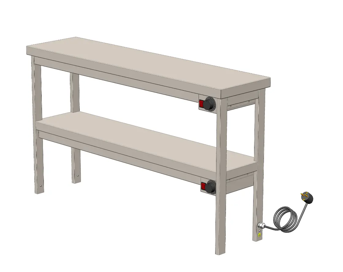 Полка тепловая Happy Chef THS2 12/3/8, двухъярусная настольная