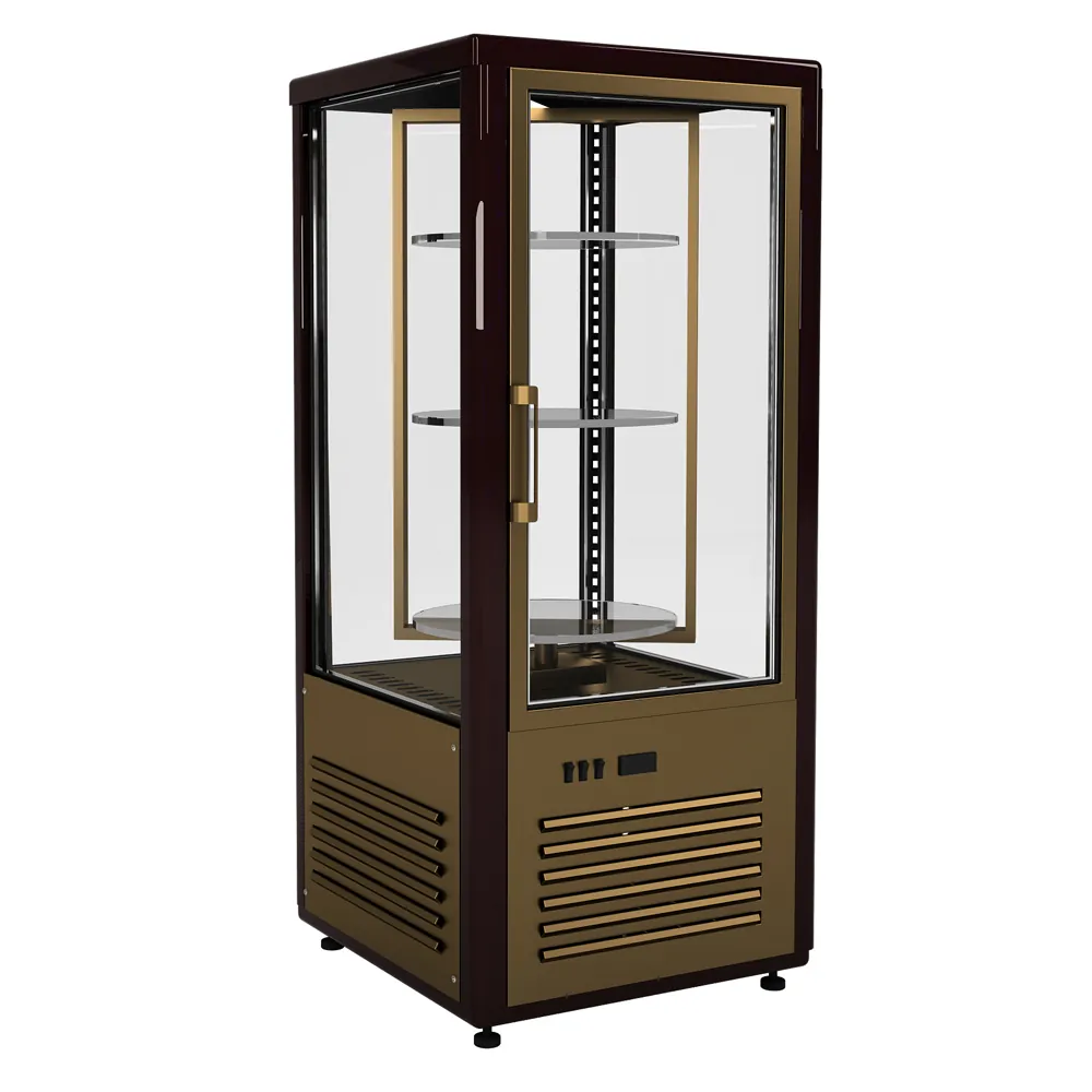 Витрины кондитерские Витрина кондитерская Полюс D4 VM 120-2 (R120Cвр) (0109-0102 (коричнево-золотой))