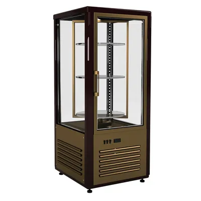 Витрины кондитерские Витрина кондитерская Полюс D4 VM 120-2 (R120Cвр) (0109-0102 (коричнево-золотой))