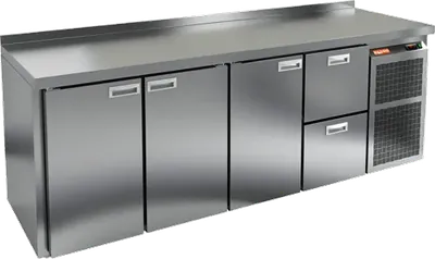 Столы холодильные СТОЛ С ХОЛОДИЛЬНЫМ ШКАФОМ HICOLD SN 1112 BR2 TN (R290)