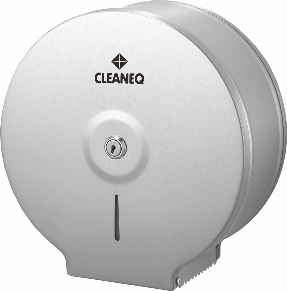 Диспенсер CLEANEQ KW-7300, для туалетной бумаги, шлифованная сталь