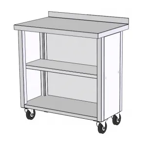 Стол производственный для упаковки курицы RoboLabs KF050-11-800-500