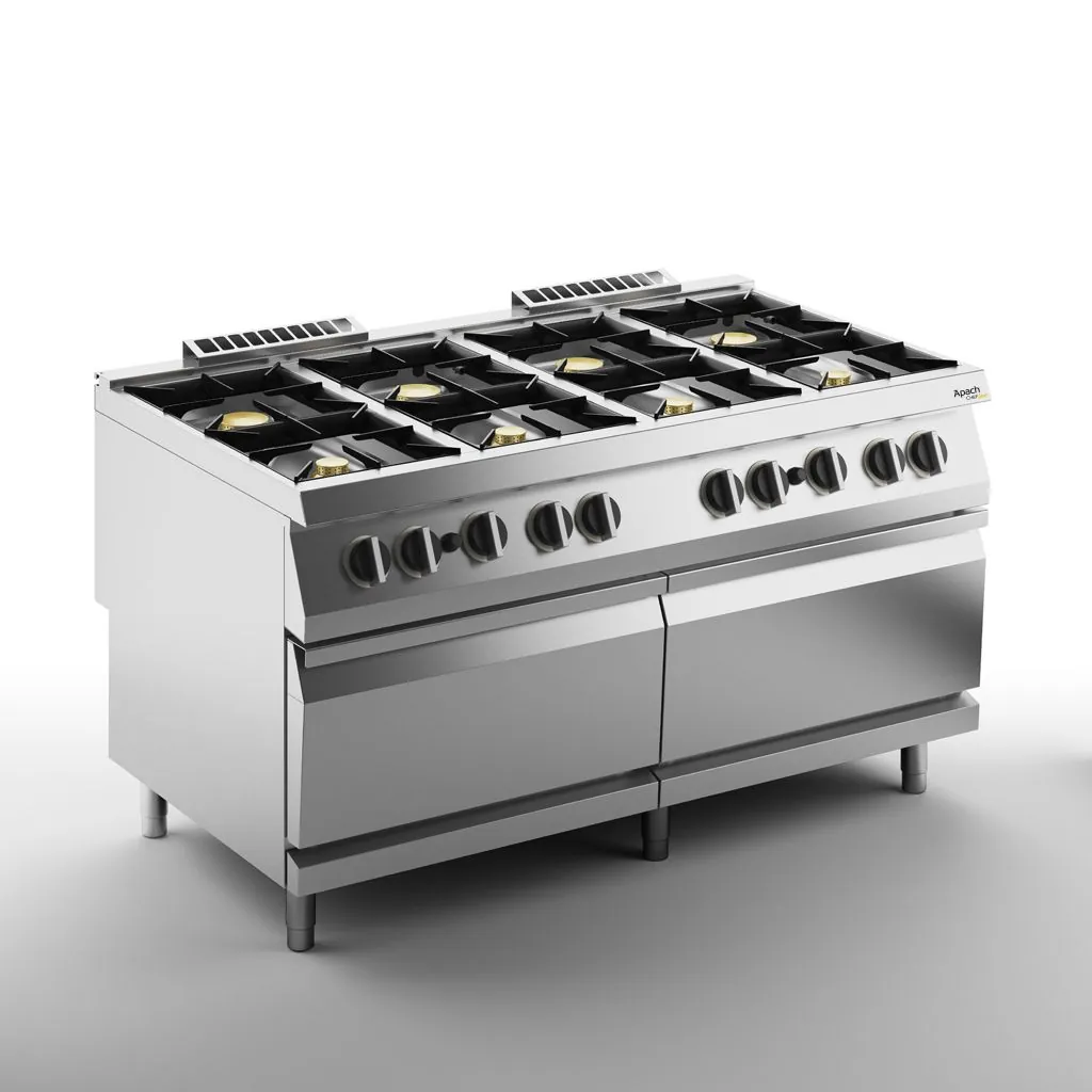 Плита газовая 8 конфорочн. 900 серии APACH CHEF LINE SLRRG169FG
