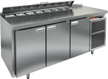 Столы для пиццы и салатов СТОЛ ДЛЯ САЛАТОВ HICOLD SL2-111GN С КРЫШК.