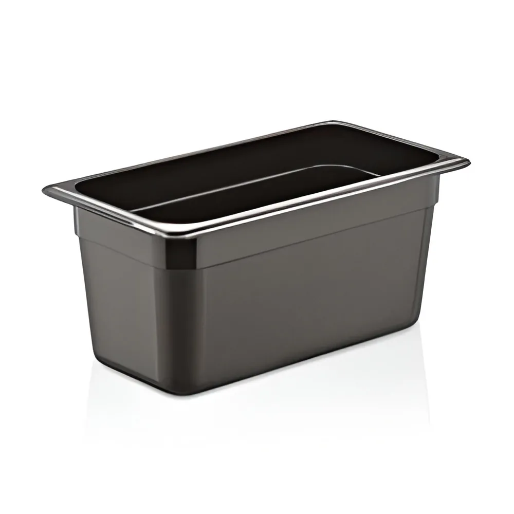 Гастроемкость 1/4 h=150 мм. 265*162 мм. 3,5 л. п/п черная GP Gastroplast