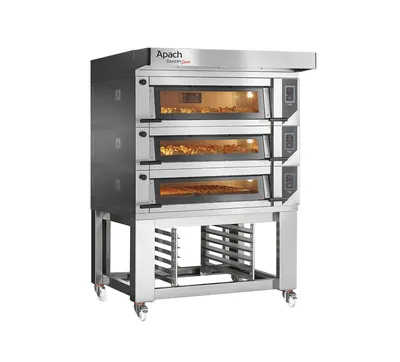 Подовые печи ПЕЧЬ ПОДОВАЯ С ПОДСТАВКОЙ С НАПРАВЛЯЮЩИМИ APACH BAKERY LINE E2LK4S TS