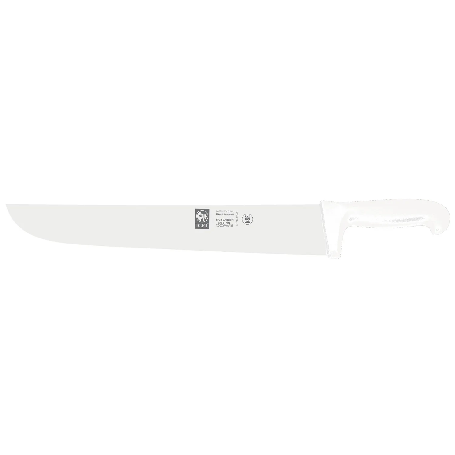Нож для мяса 260/400 мм. белый Poly ICEL
