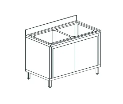 Ванны моечные ВАННА МОЕЧНАЯ APACH CHEF LINE L2S126-54SD