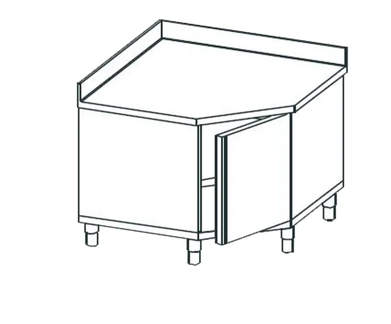 Стол угловой закрытый APACH CHEF LINE LWT711SH2HDU