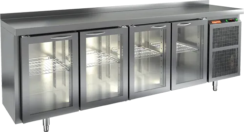 Стол с холодильным шкафом со стекл. двер. Hicold BNG 1111 HT (R290)