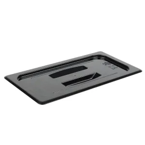 Крышка для гастроемкости GN1/3 с ручкой поликарбонат черный Cambro 30CWCH-110