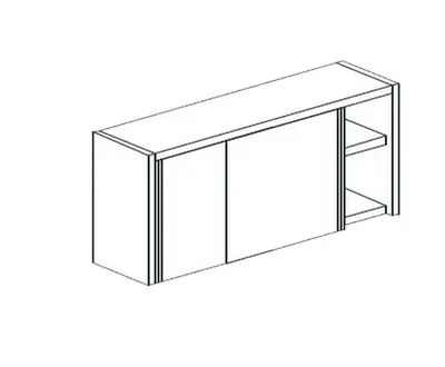 Полки настенные ПОЛКА НАСТЕННАЯ ЗАКРЫТАЯ APACH CHEF LINE LCW146SD