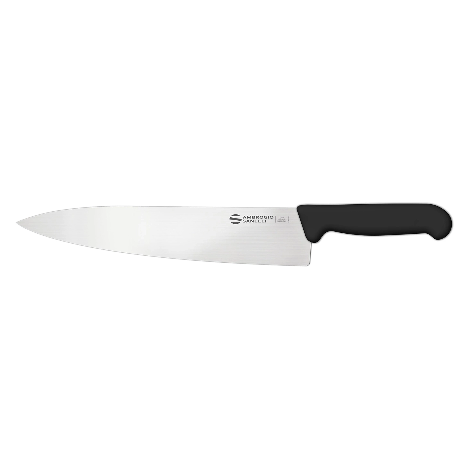 Нож Sanelli Ambrogio серии Supra, SC49030B, кухонный 300 х 58 мм, черный