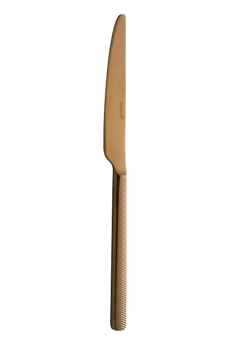 Нож столовый Bonna серии Иллюзион, 1225ILUO1MBR, 75197, бронзовый 18/10 2,5 мм 22,8 см