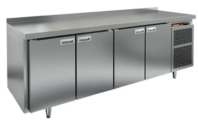 Столы морозильные GN 1111/BT стол охл. (-10-18), 4 двери, 2280х700х850мм, HICOLD RUS