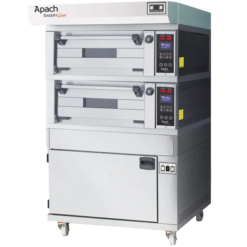 Печь подовая для пиццы с расстойкой APACH BAKERY LINE E2L2PZP DPBI-T