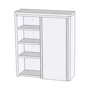 Полка настенная RoboLabs ПЗК-010.8/3.5/D-В127
