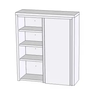 Полки настенные Полка настенная RoboLabs ПЗК-010.8/3.5/D-В127