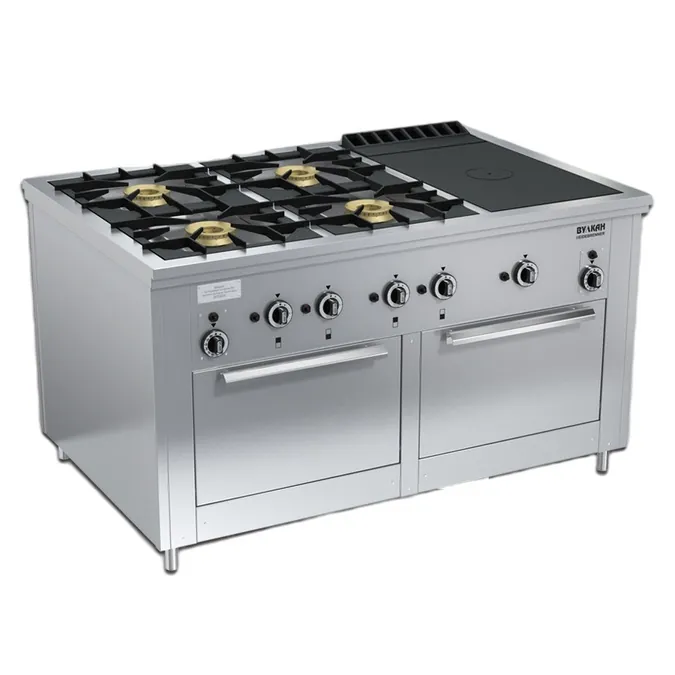 Плиты профессиональные ПЛИТА ГАЗОВАЯ ВУЛКАН-HEIDEBRENNER ПРГ-IIА-6-1 2ДШ MAXI АРТ.82332