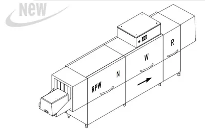 Конвейерные посудомоечные машины МАШИНА Д/МОЙКИ ЯЩИКОВ DIHR VX 351 DX+DDE+XP