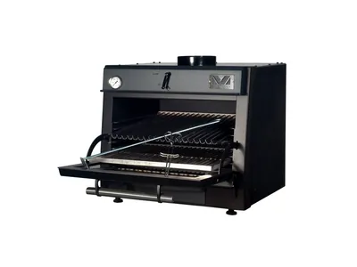 Грили на углях и дровах Печь на твердом топливе Vortmax CHO 44 LUX Black