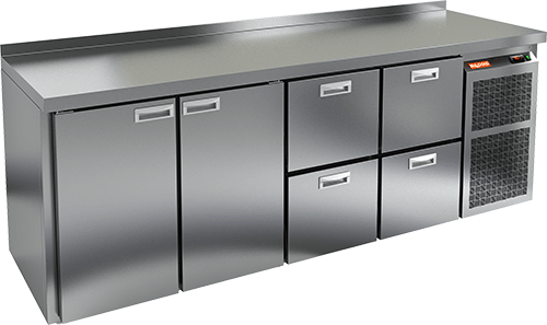 СТОЛ С МОРОЗИЛЬНЫМ ШКАФОМ HICOLD GN 1122 BR2 BT (R290)