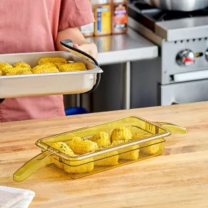 Гастроемкость GN1/3х65 H-PAN с 2-мя ручками поликарбонат янтарный Cambro 32HP2H-150