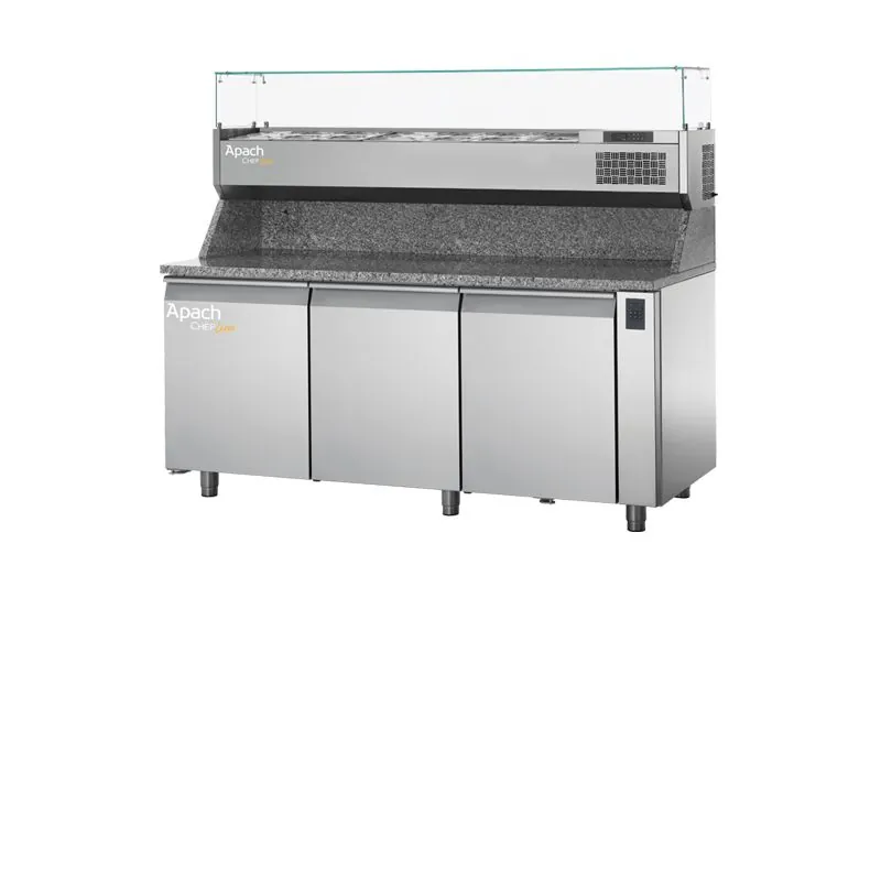 Столы для пиццы и салатов СТОЛ ХОЛОДИЛЬНЫЙ ДЛЯ ПИЦЦЫ APACH CHEF LINE LTPZ111TURD38