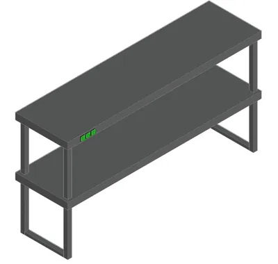 Тепловые полки и поверхности Полка тепловая двухъярусная Hicold TP2K-14,85/4