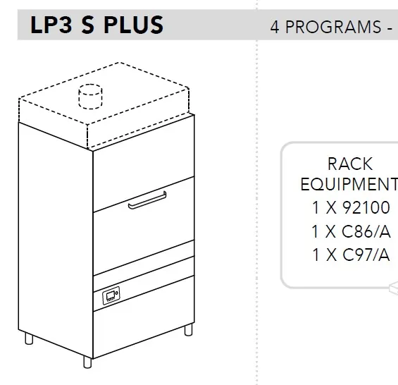 Машина котломоечная Dihr LP3 S PLUS ELETTRONICA+XP+DDE