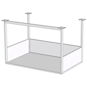 Полки настенные Полка для крепления над сендвичной станцией RoboLabs KF073-01-1100A