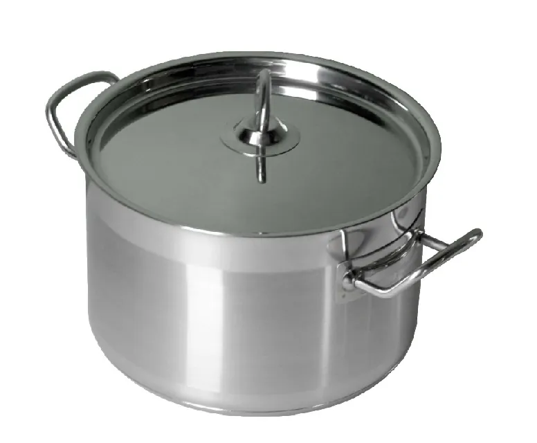 Кастрюля 3,0 л. нерж. d=20 см. h=10 см.тройное дно с крышк. (индукция) MGprof