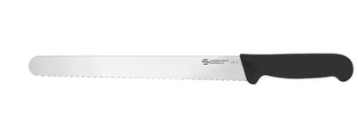 Инвентарь и инструмент Нож Sanelli Ambrogio серии Supra, SP63028B, для хлеба с зубчатым лезвием 280 мм, черный