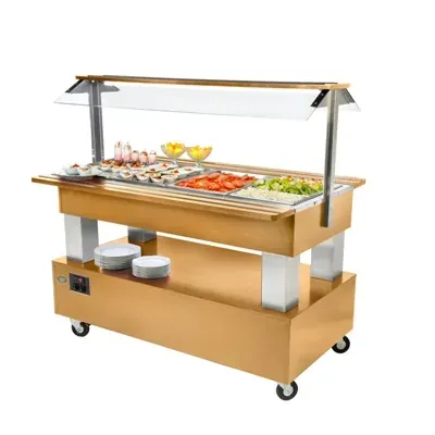 Буфетные станции и салат-бары Салат-бар ROLLER GRILL SB 40 с светлый дуб