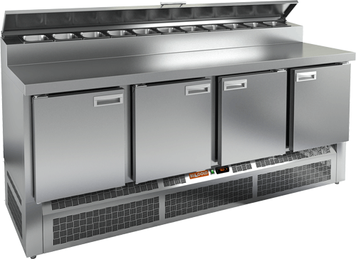 СТОЛ ДЛЯ ПИЦЦЫ HICOLD PZE2-1111/GN (1/6H) (R290)