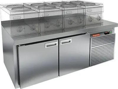 Столы холодильные СТОЛ С ХОЛОДИЛЬНЫМ ШКАФОМ HICOLD SN 11/TN LT Sh (R290)