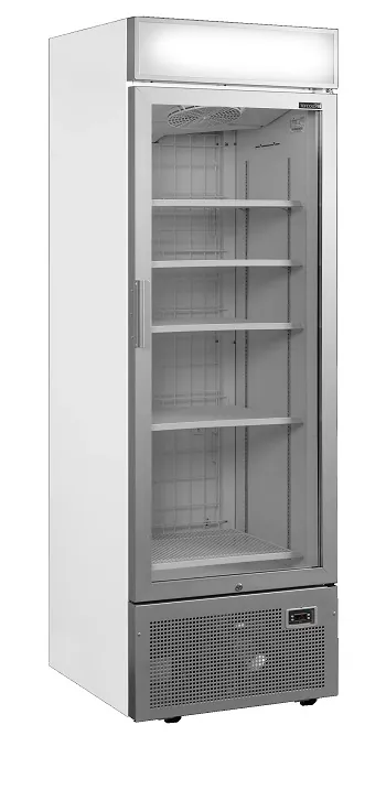 Шкафы морозильные ШКАФ МОРОЗ.СО СТЕКЛОМ TEFCOLD UFSC1450GCP NF SILVER