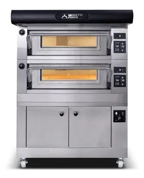 Печи для пиццы Печь подовая для пиццы MORETTI FORNI P80E + зонт + расстойка