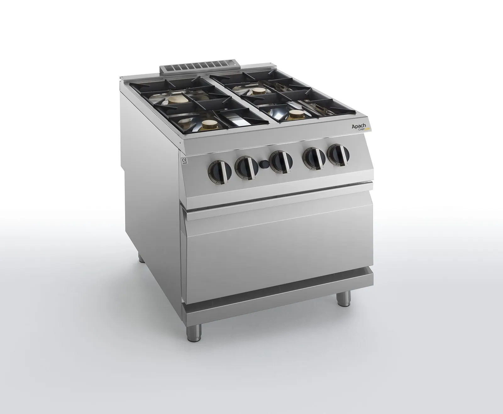 Плита газовая 4 конфорочн. 900 серии APACH CHEF LINE SLRRG89FG