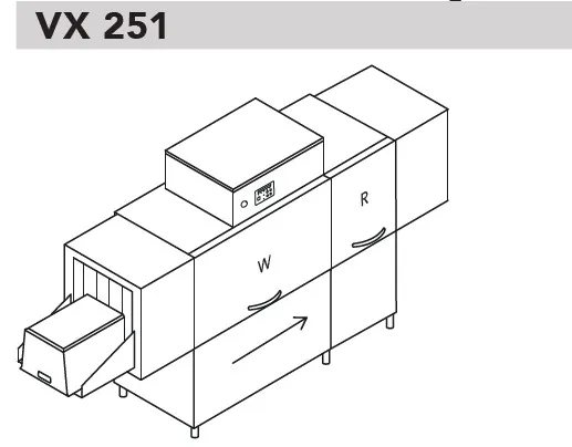 Конвейерные посудомоечные машины МАШИНА Д/МОЙКИ ЯЩИКОВ DIHR VX 251 DX+DDE+XP