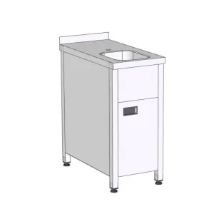 Ванна моечная от задней линии кассы RoboLabs ВМЦТР1-038/7,5-В95-Д