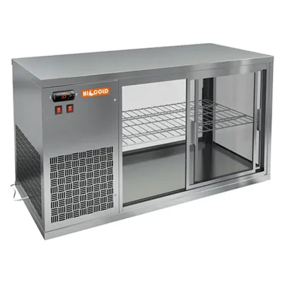 Витрины кондитерские VRL 1100 L витрина охл. настольная кондитерская со стеклом, нерж., агрегат слева, 1100х500х600 мм