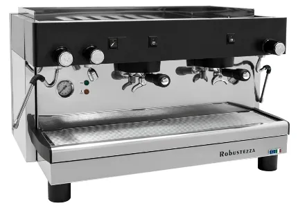 Кофемашины КОФЕМАШИНА ПОЛУАВТОМАТ ROBUSTEZZA STH2M/ ЧЕРНАЯ+ВЫСОКАЯ ГРУППА 1Ф