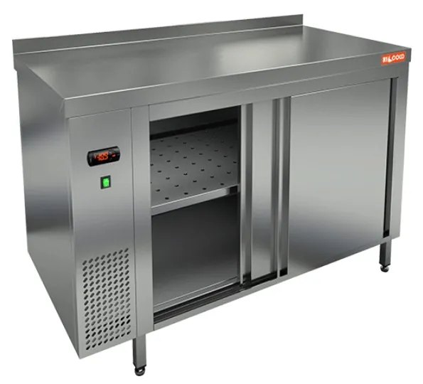 Столы тепловые TS 15 GN (1500x700x850) тепловой стол-купе пристенный, HICOLD RUS