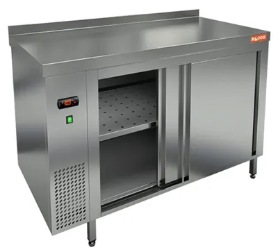 Столы тепловые TS 15 GN (1500x700x850) тепловой стол-купе пристенный, Hicold RUS