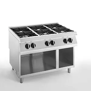 Плита газовая 6 конфорочн. 900 серии APACH CHEF LINE SLRRG129OS