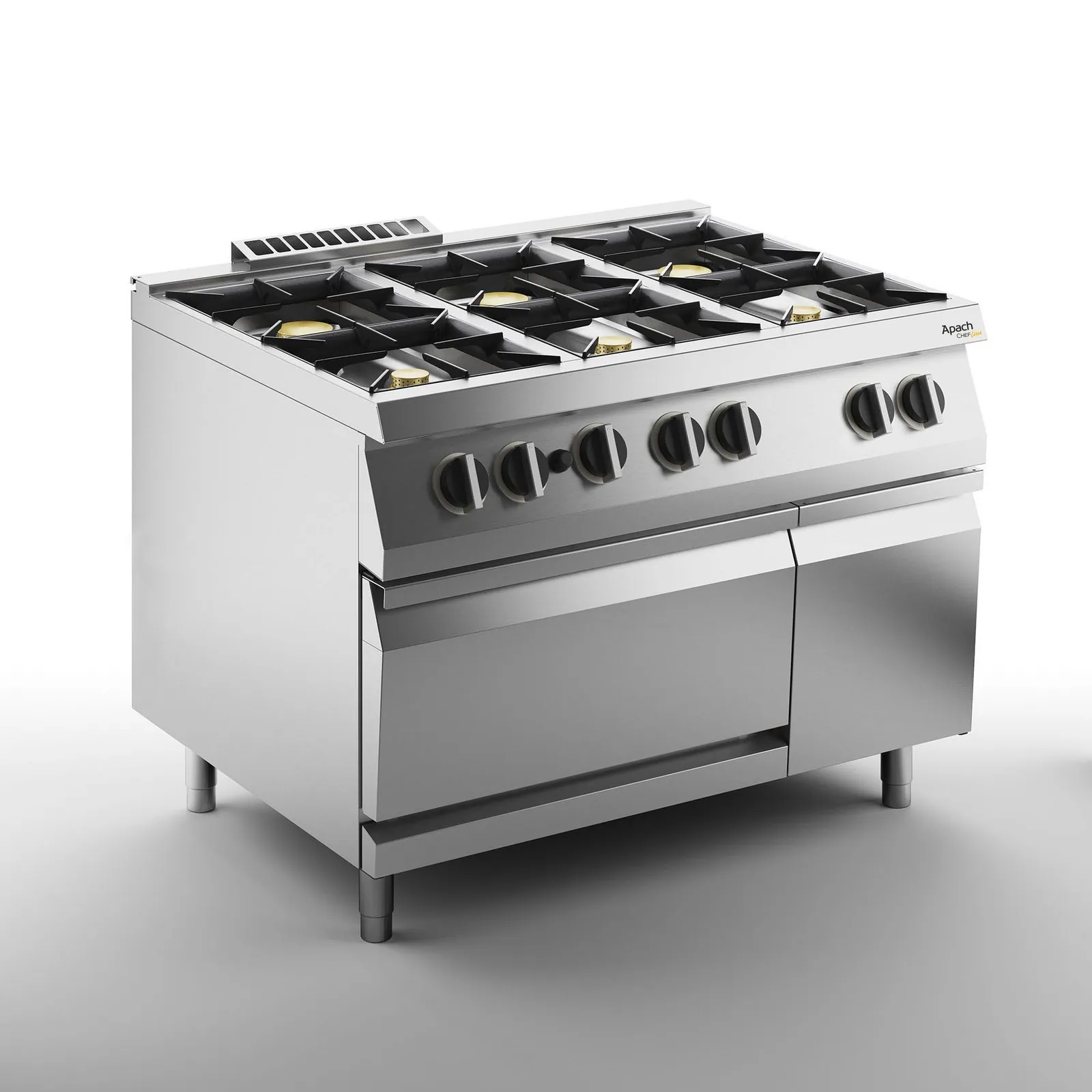Плита газовая 6 конфорочн. 700 серии APACH CHEF LINE SLRRG127FGCS